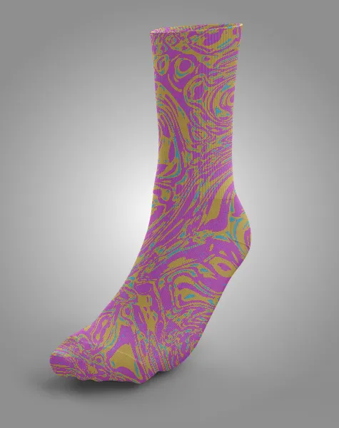 Socks in Trippy Marble
